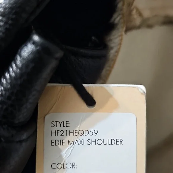 Rebecca Minkoff NWT 2 Faced Edie Black Maxi Quilted Chain Crossbody/Shoulder Bag - Picture 12 of 16